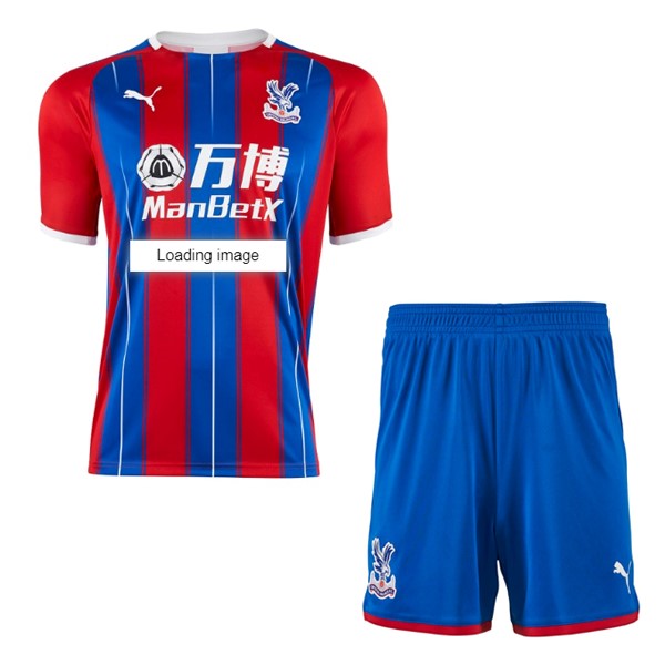 Camiseta Crystal Palace MA Replica Primera Ropa Niños 2019/20 Rojo Azul